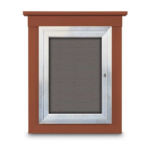 Sliding Glass Enclosed Letterboard, 96"x4